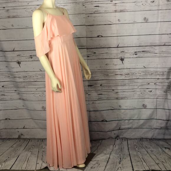 ADELE RUFFLE MAXI DRESS size large - Picture 7 of 12